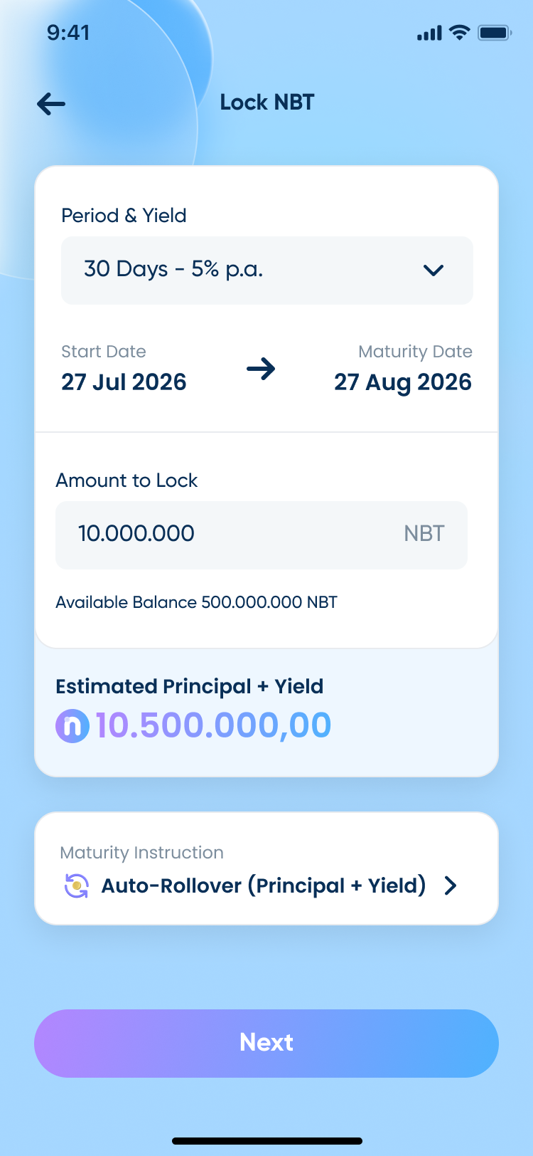 Nanovest Crypto Locked Staking
