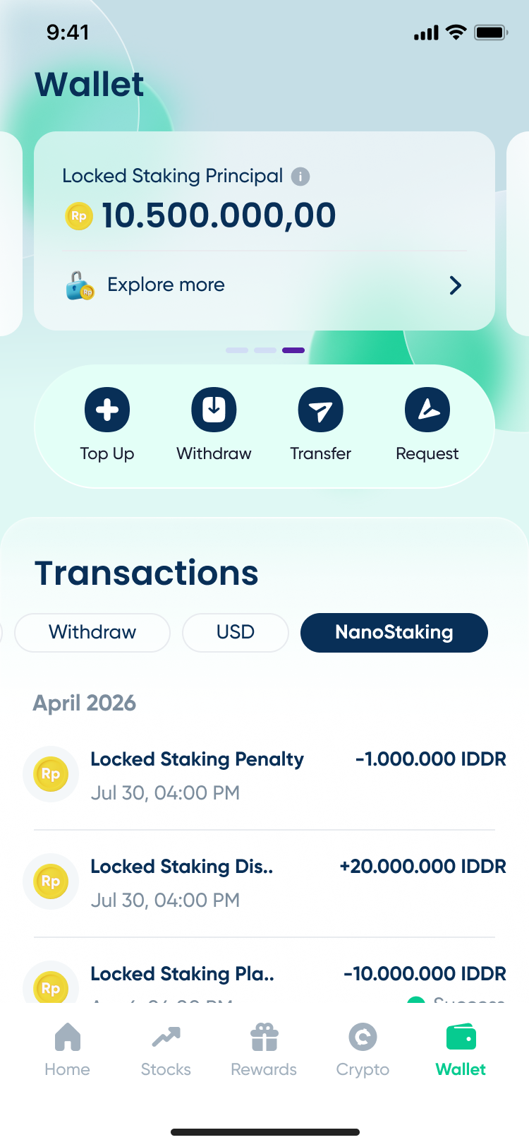 Nanovest Crypto Locked Staking