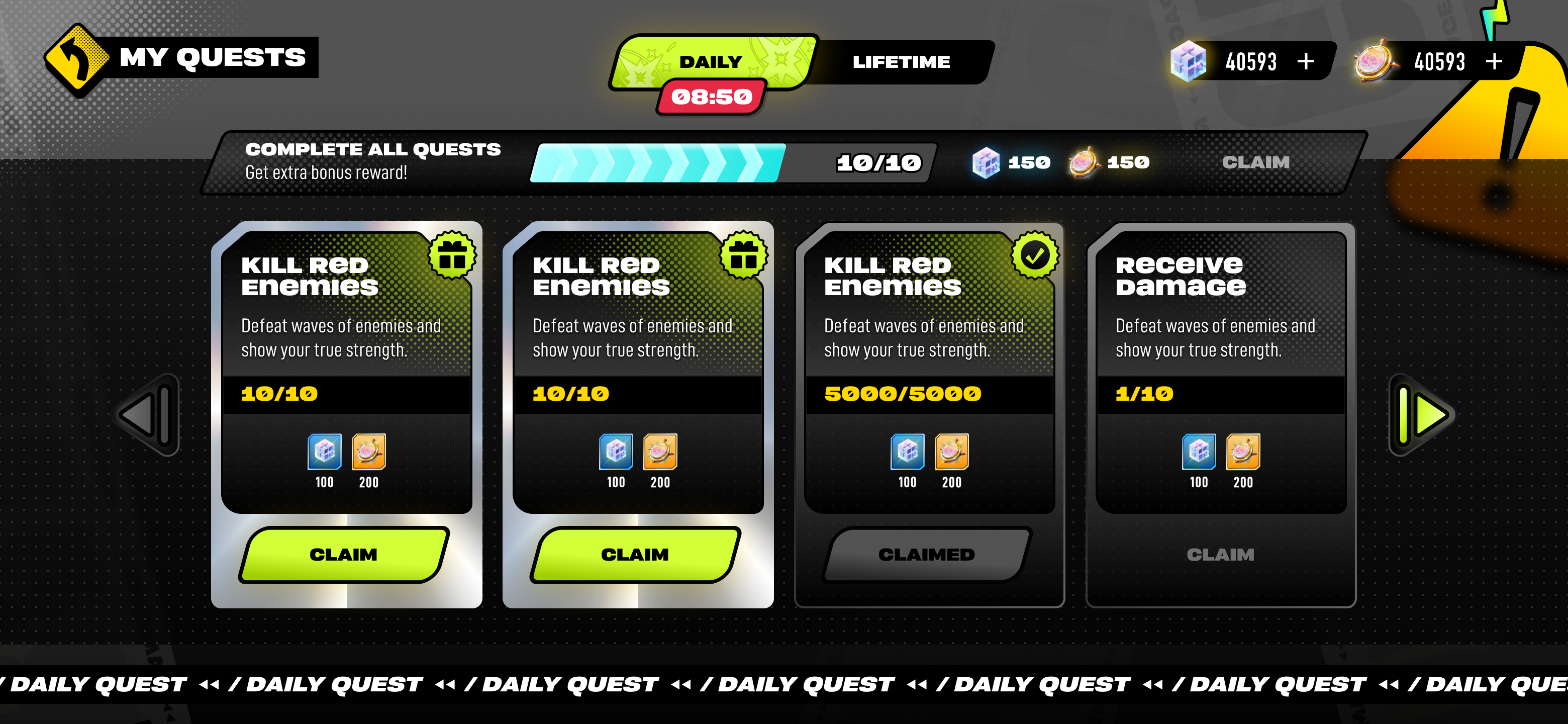 Rampage Game Quest