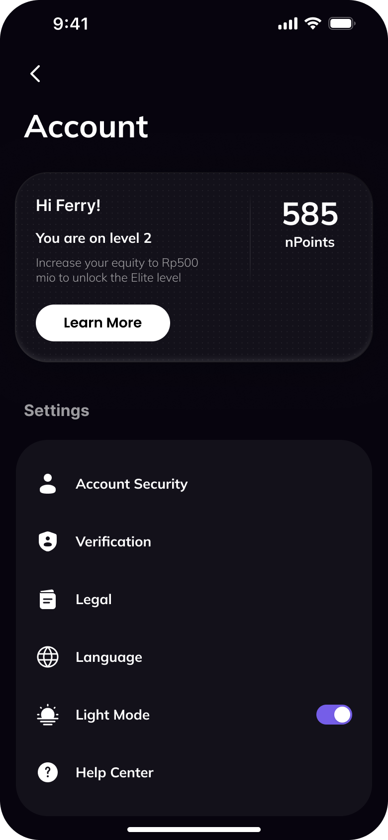 Nanovest App Redesign